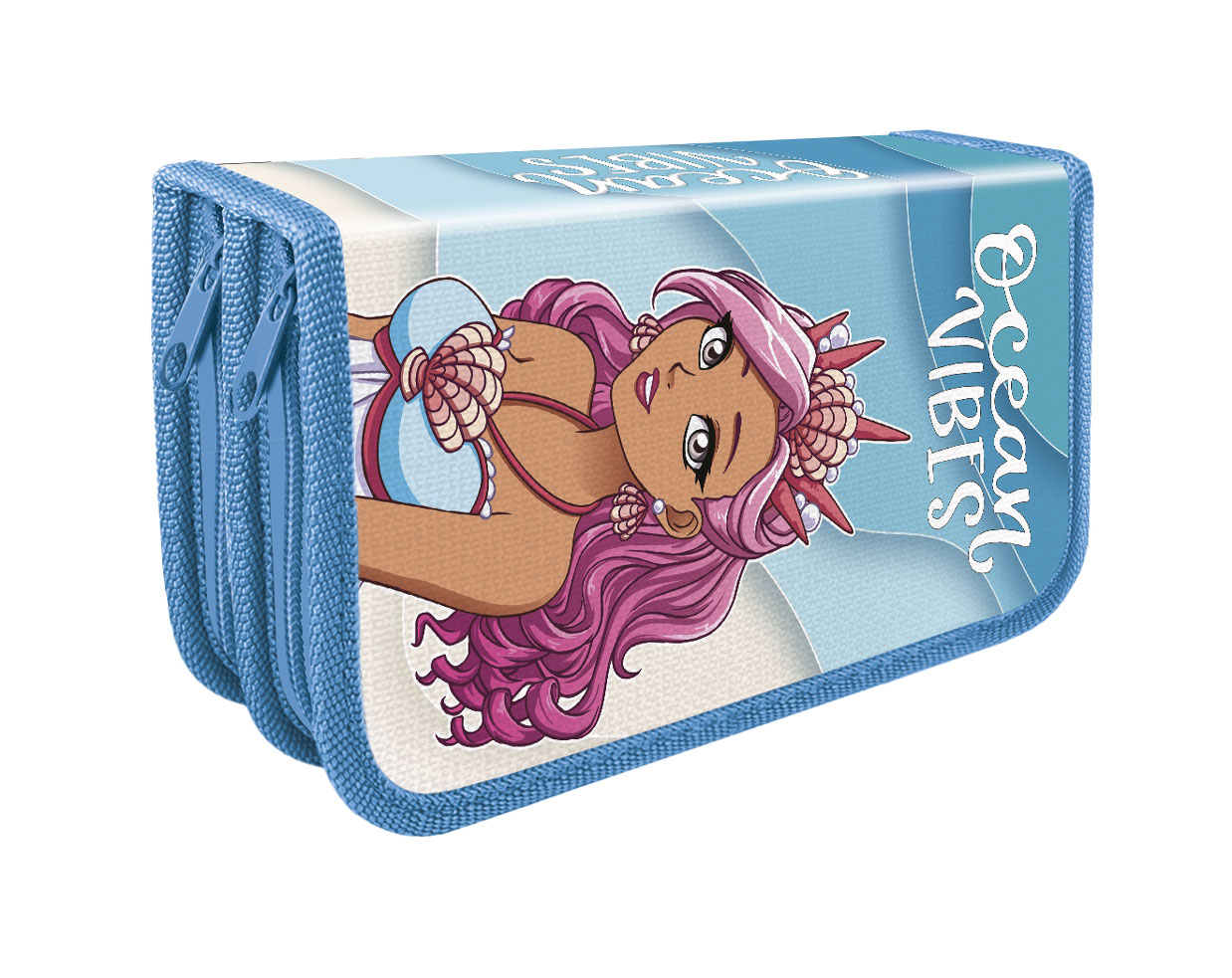 

Пенал 2отд. Русалочка 105х190мм ткань ПЧЕЛКА ПО-49 (жен)