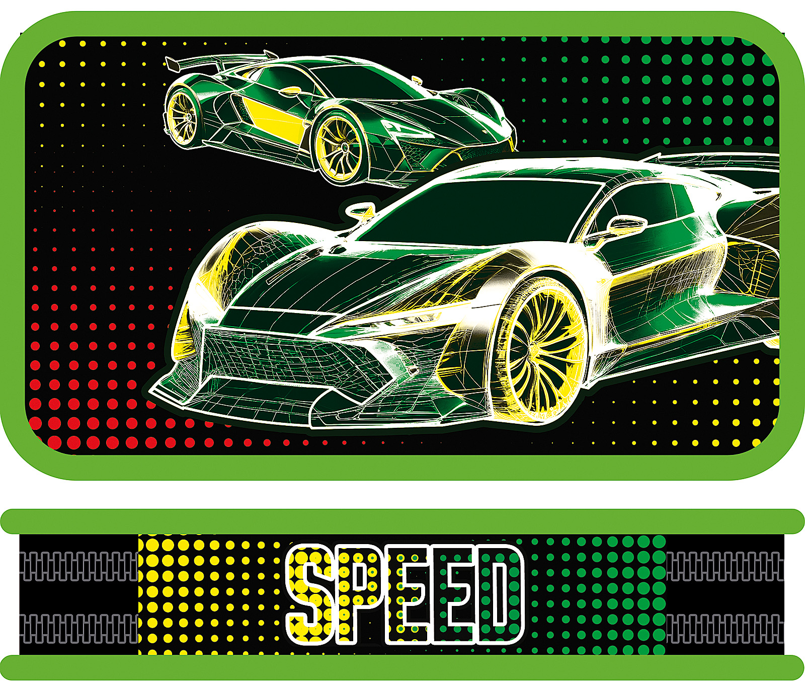 

Пенал 2отд. Speed club 105х190мм ткан.торец ПЧЕЛКА ПО-901 (муж)