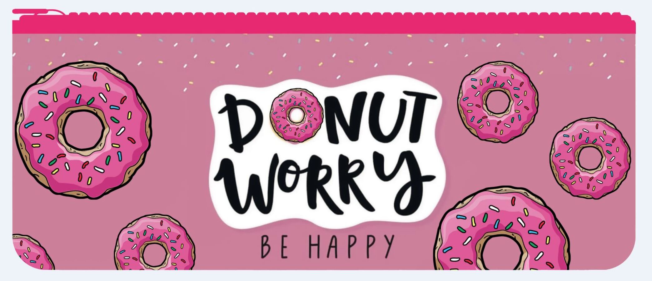 

Пенал косметичка 1отд. Donut worry объемный с подкладкой ПЧЕЛКА К-221 (жен)