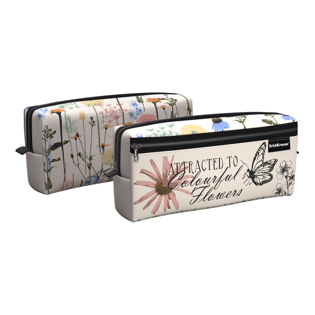 

Пенал косметичка 2отд. Wild Flowers 210х100х50мм ERICH KRAUSE 57184 (жен)