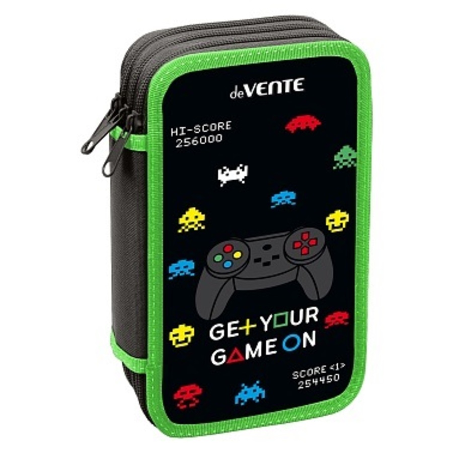 

Пенал 3отд. Game ON 120х205мм конгрев.тисн. deVENTE 7013211 (муж)