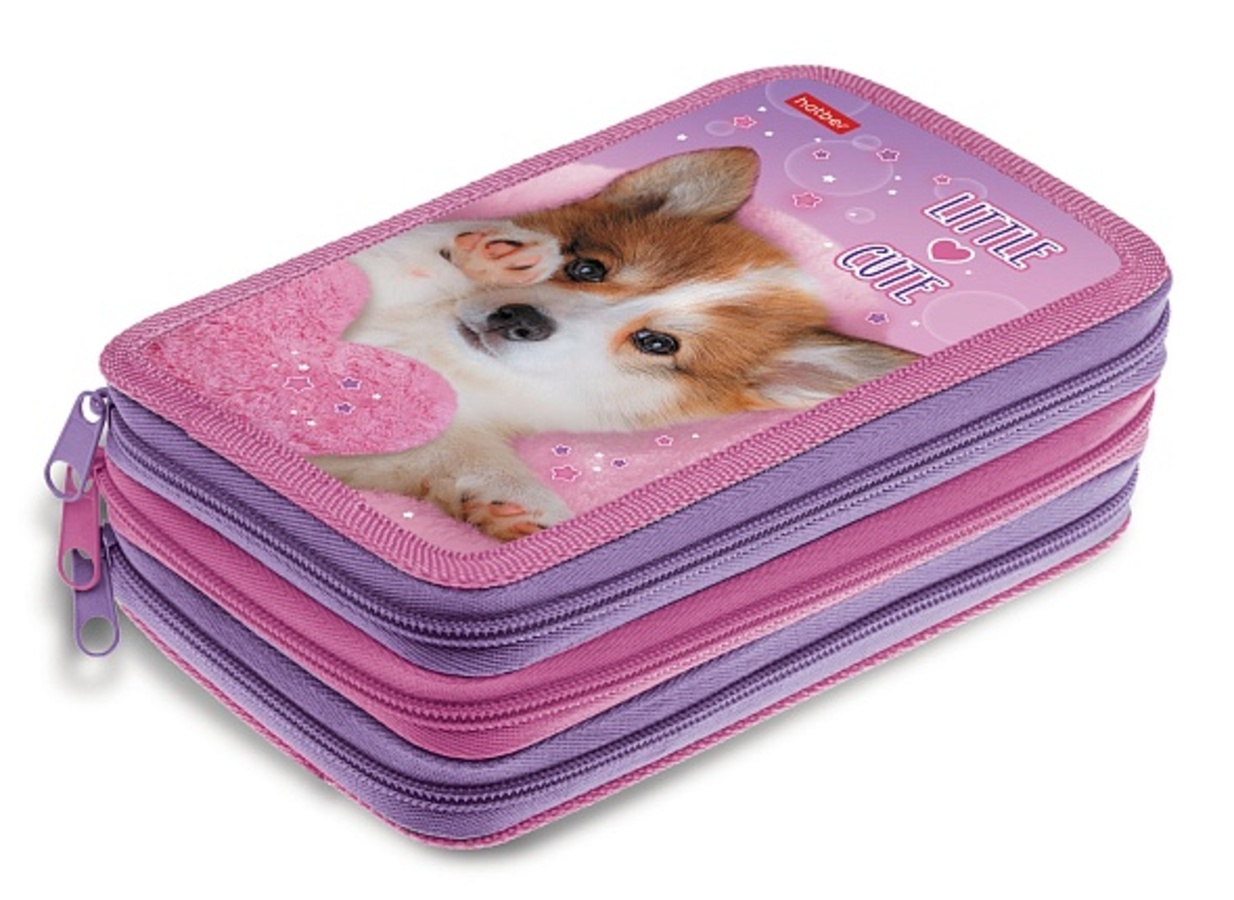 

Пенал 3отд. Пушистый друг 110х190мм с табл.умножения глянц.лам. HATBER NPn_48101 (жен)