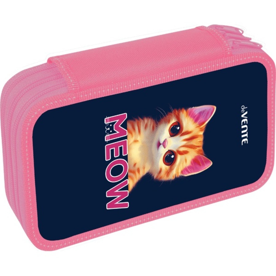 

Пенал 3отд. Meow 120х205мм фольга конгрев.тисн. deVENTE 7013408 (жен)
