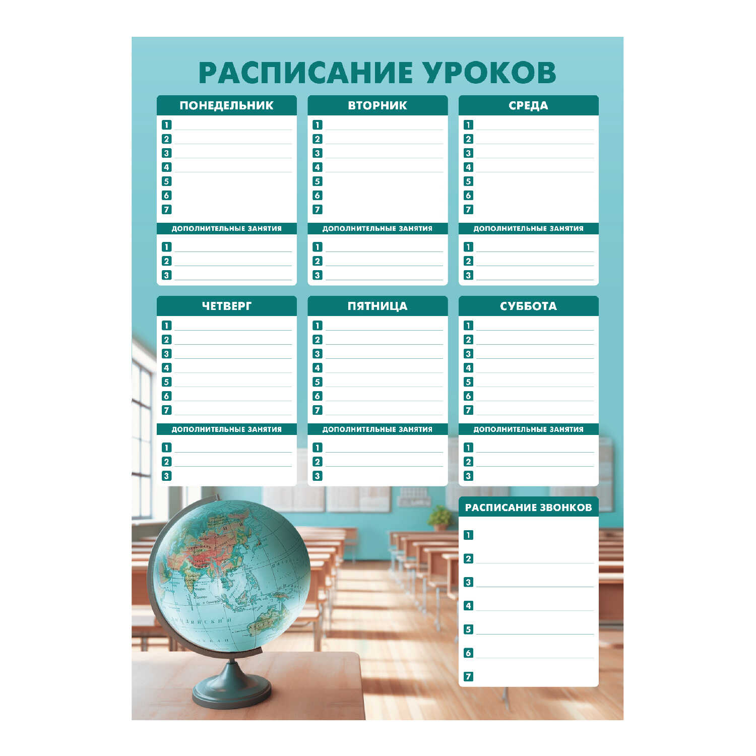 

Расписание уроков А3 Место знаний мелов.картон УФ-лак ФЕНИКС+ 67729