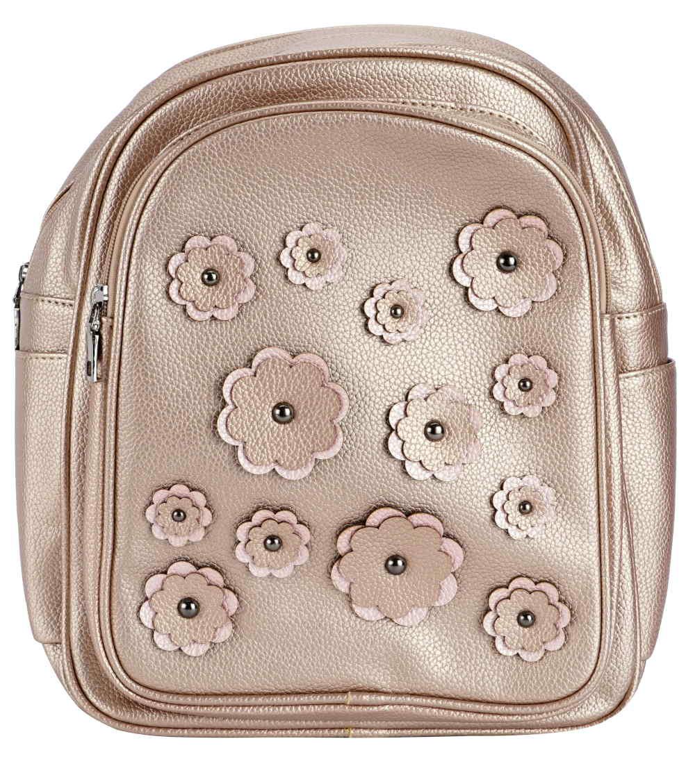 Рюкзак молодежный 1отд Цветы бронза 35х26х16см кожзам ФЕНИКС 889₽