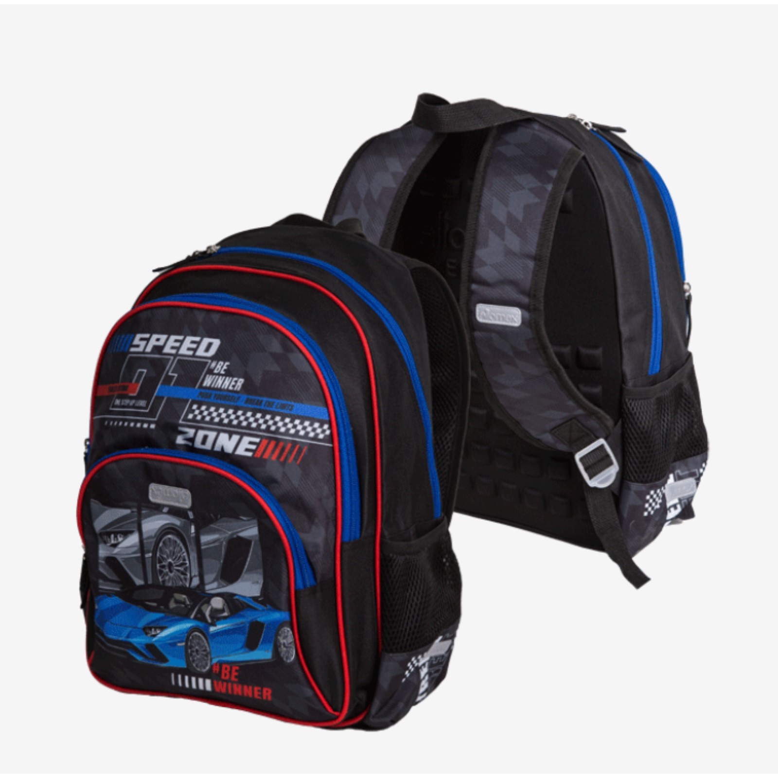 

Рюкзак 1отд. Basic Speed Zone 38x27x17см 4карм. светоотраж. ATTOMEX