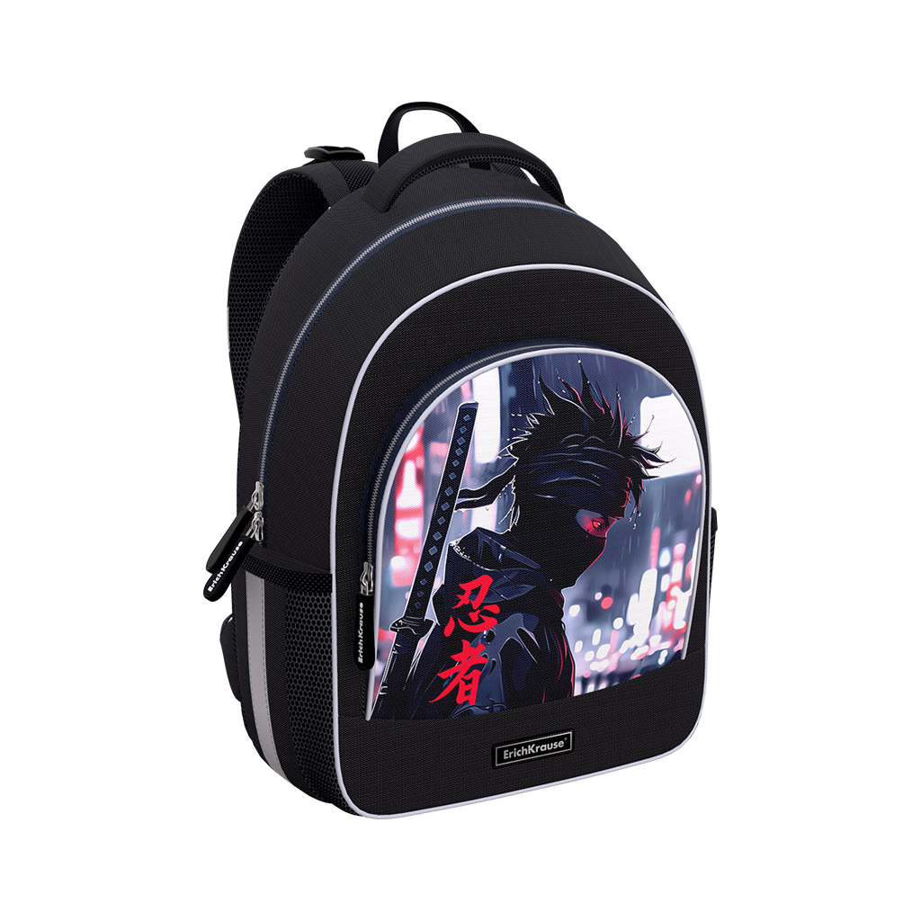 

Рюкзак школьный 1отд. ErgoLineR 15L Samurai 28х39х14см ERICH KRAUSE