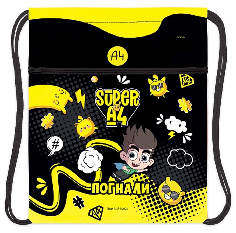 

Сумка для обуви 1отд. Влад А4 34х47см с карманом на молнии HATBER NMn_29042 (муж)