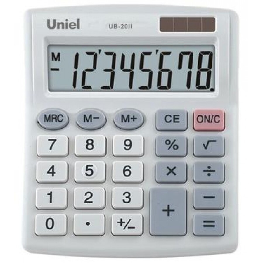 

Калькулятор настольный 12 разряд. 2-е пит. 161х125х25мм бежевый UNIEL UD-113BG