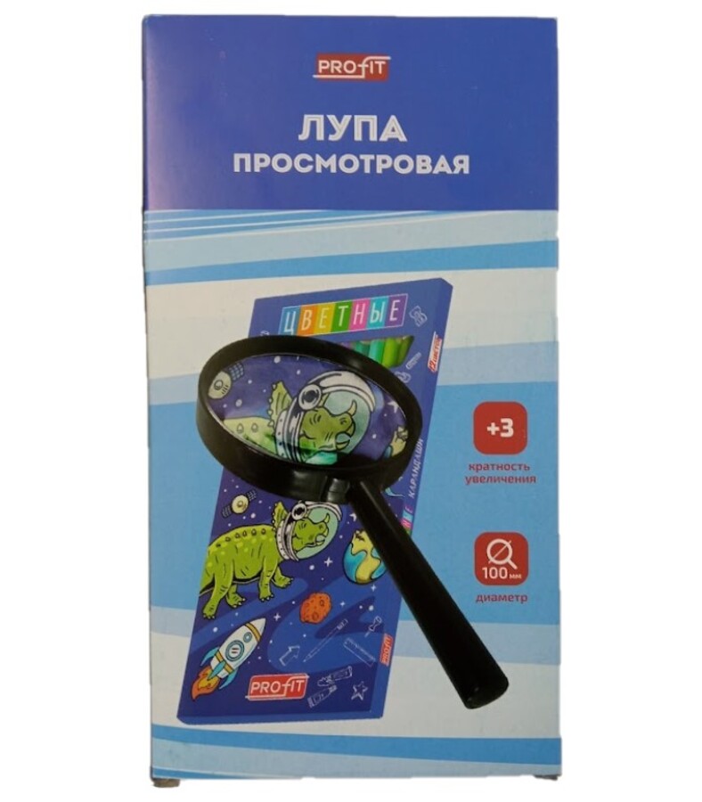 

Лупа 100мм 3-х кратная PROF-PRESS ЛУ-9191