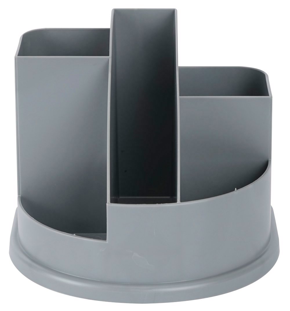 

Подставка для канцелярии пластик 5отд. серый Авангард Эконом СТАММ ОР51