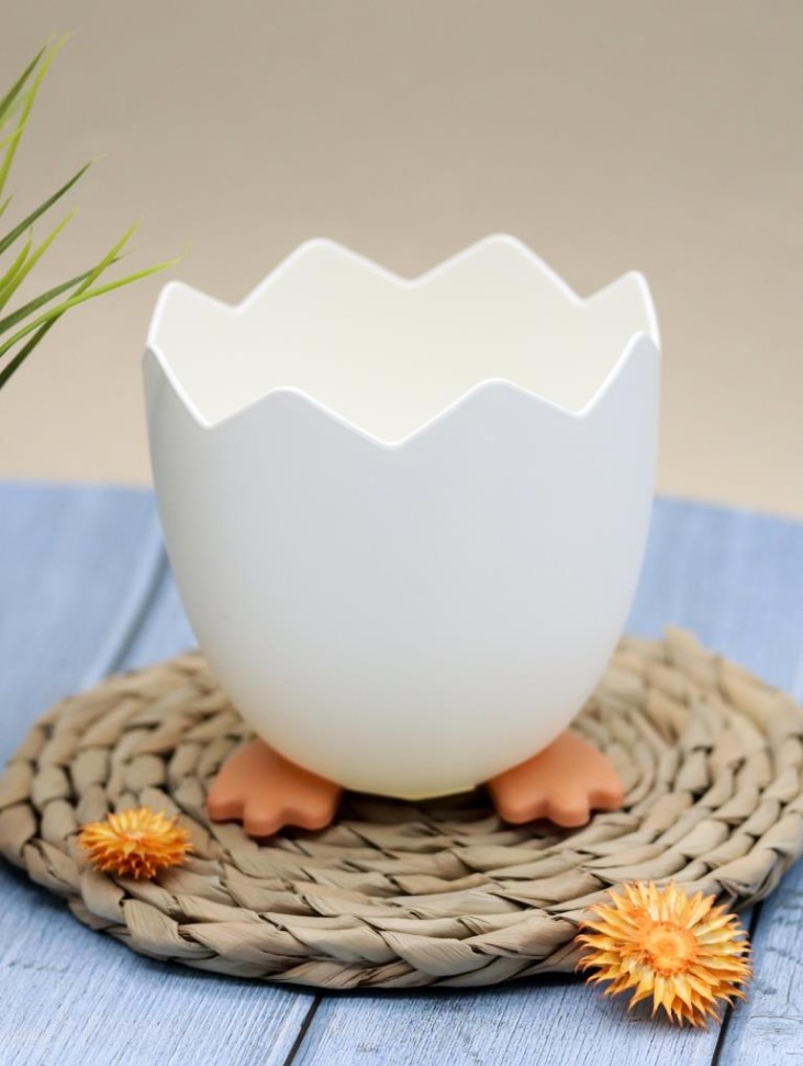 

Подставка для канцелярии пластик 1отд. белый Egg ILIKEGIFT 6357