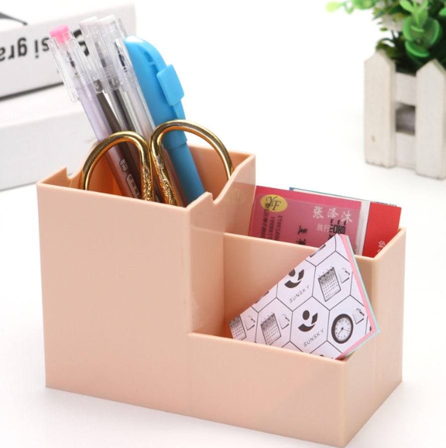 

Подставка для канцелярии пластик 3отд. розовый Smart life ILIKEGIFT 133-035