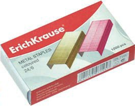 

Скобы для степлера №24/6 цветные ERICH KRAUSE 7145
