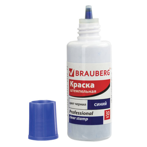

Краска штемпельная синяя 30 мл на водной основе Professional clear stamp BRAUBERG 227981