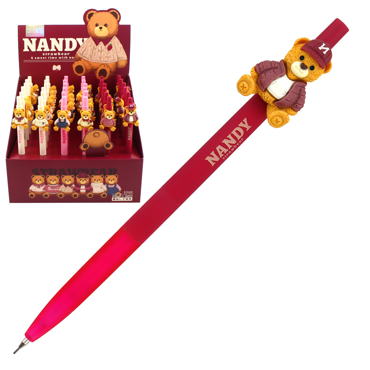 

Карандаш автомат. 0,5мм HB Нанди декор.элемент ассорти Кокос 241771