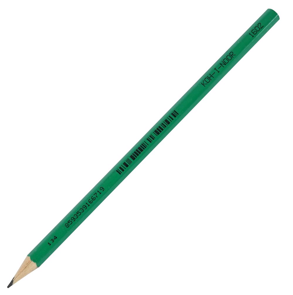

Карандаш чернографитный HB Astra шестигр. дерево зеленый без ластика KOH-I-NOOR 1602