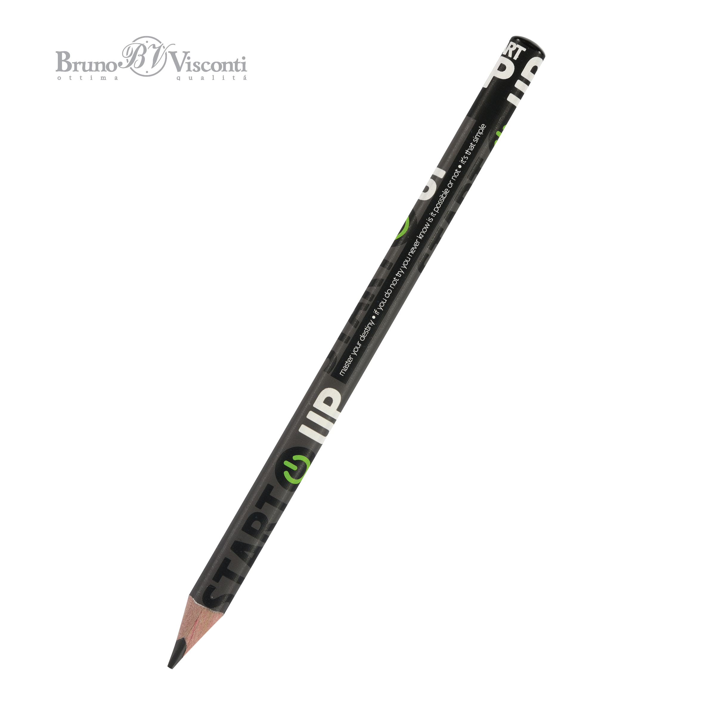 

Карандаш чернографитный 4B HappyGraphix Jumbo трехгр. дерево черный BRUNO VISCONTI 21-0062/06