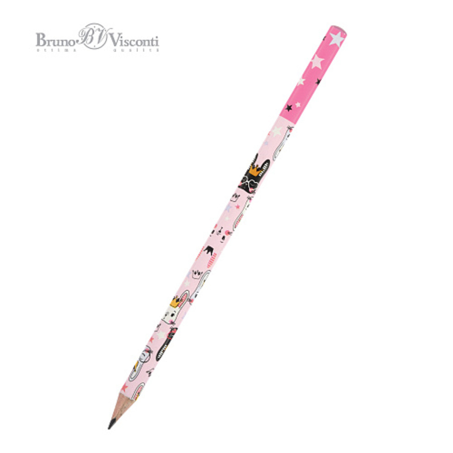 

Карандаш чернографитный HB HappyGraphix трехгр. дерево Зайка без ластика BRUNO VISCONTI 21-0030/69