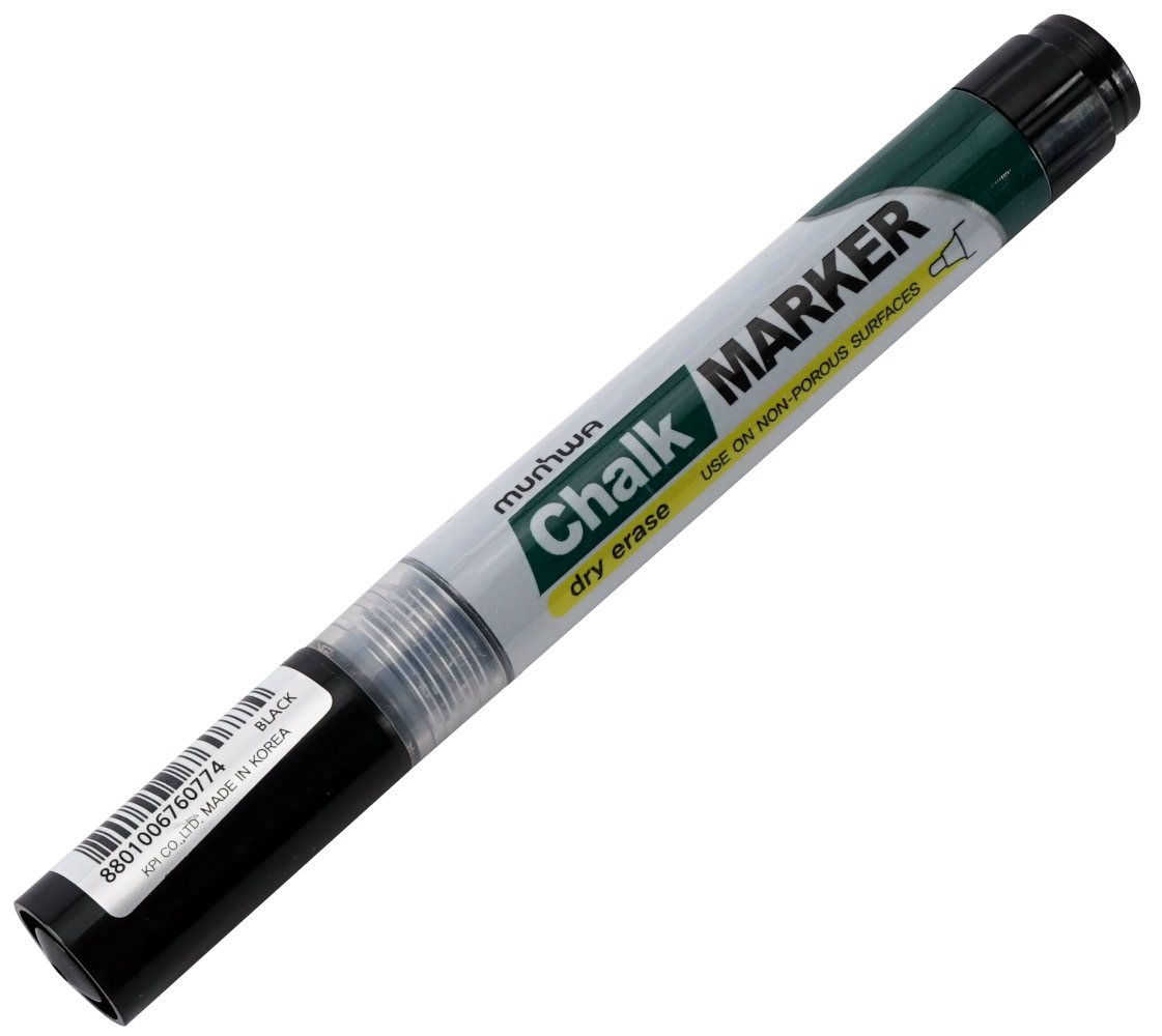 Маркер меловой Chalk Marker 3мм черный MUNHWA CM-01 262₽