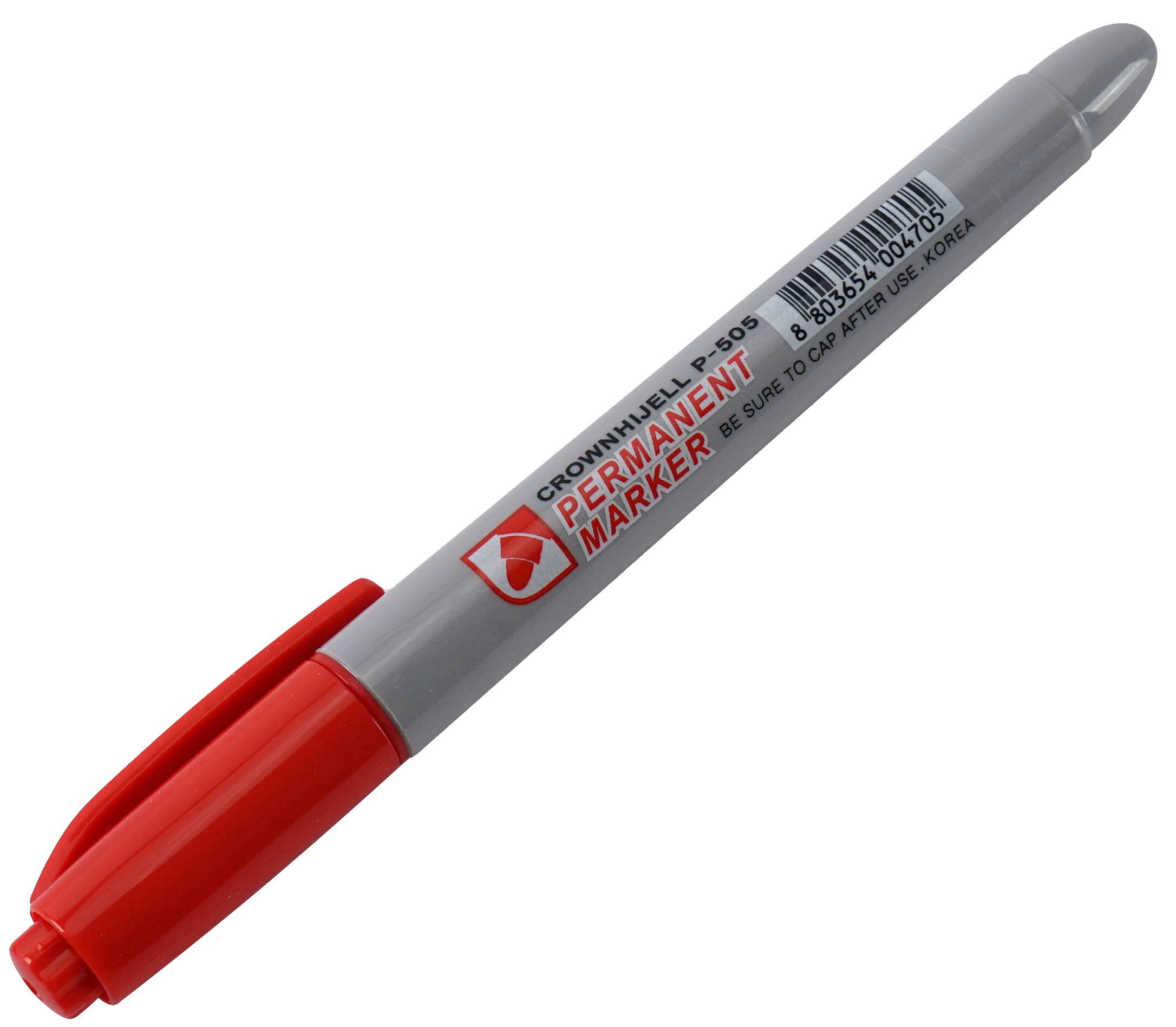 

Маркер перманентный Multi Marker Slim красный 2мм CROWN P-505