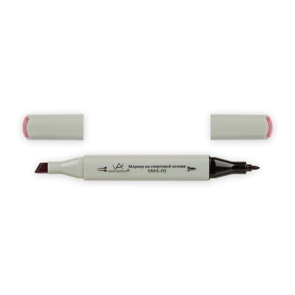 

Маркеры для скетчинга двухсторонние SMA-01 Dull Red Purple серо-розовый VISTA-ARTISTA K252