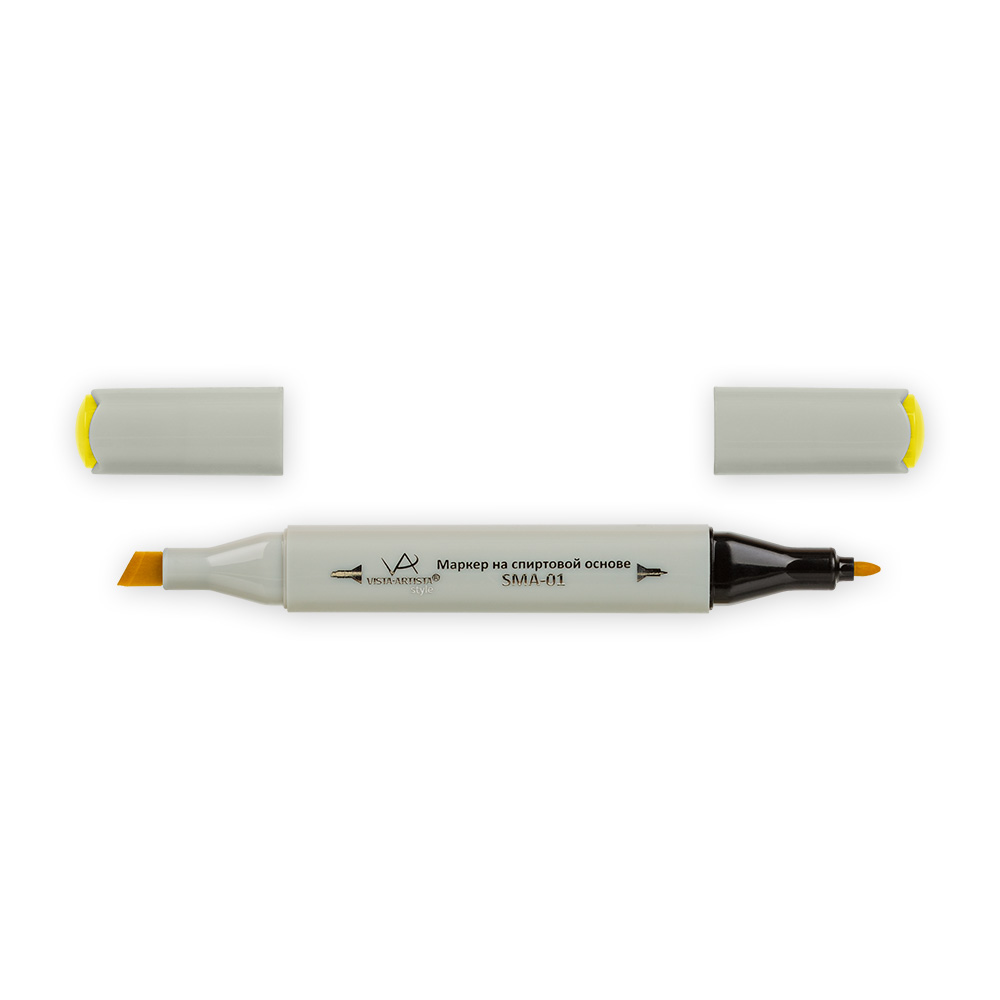 

Маркеры для скетчинга двухсторонние SMA-01 Lightning Yellow ярко-желтый VISTA-ARTISTA J114