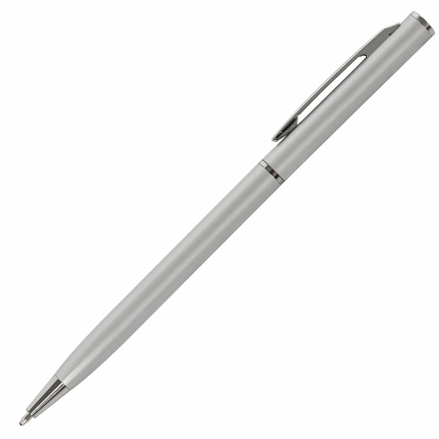 

Ручка подарочная шариковая синяя 1,0мм Delicate Silver корпус серебристый BRAUBERG 141401