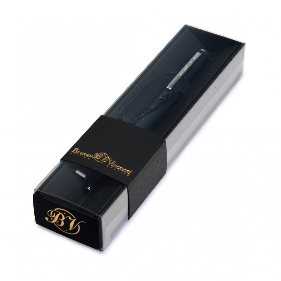 

Ручка подарочная шариковая пов.мех. синяя 0,7мм Palermo сине-черн. корпус BRUNO VISCONTI 20-0250/054