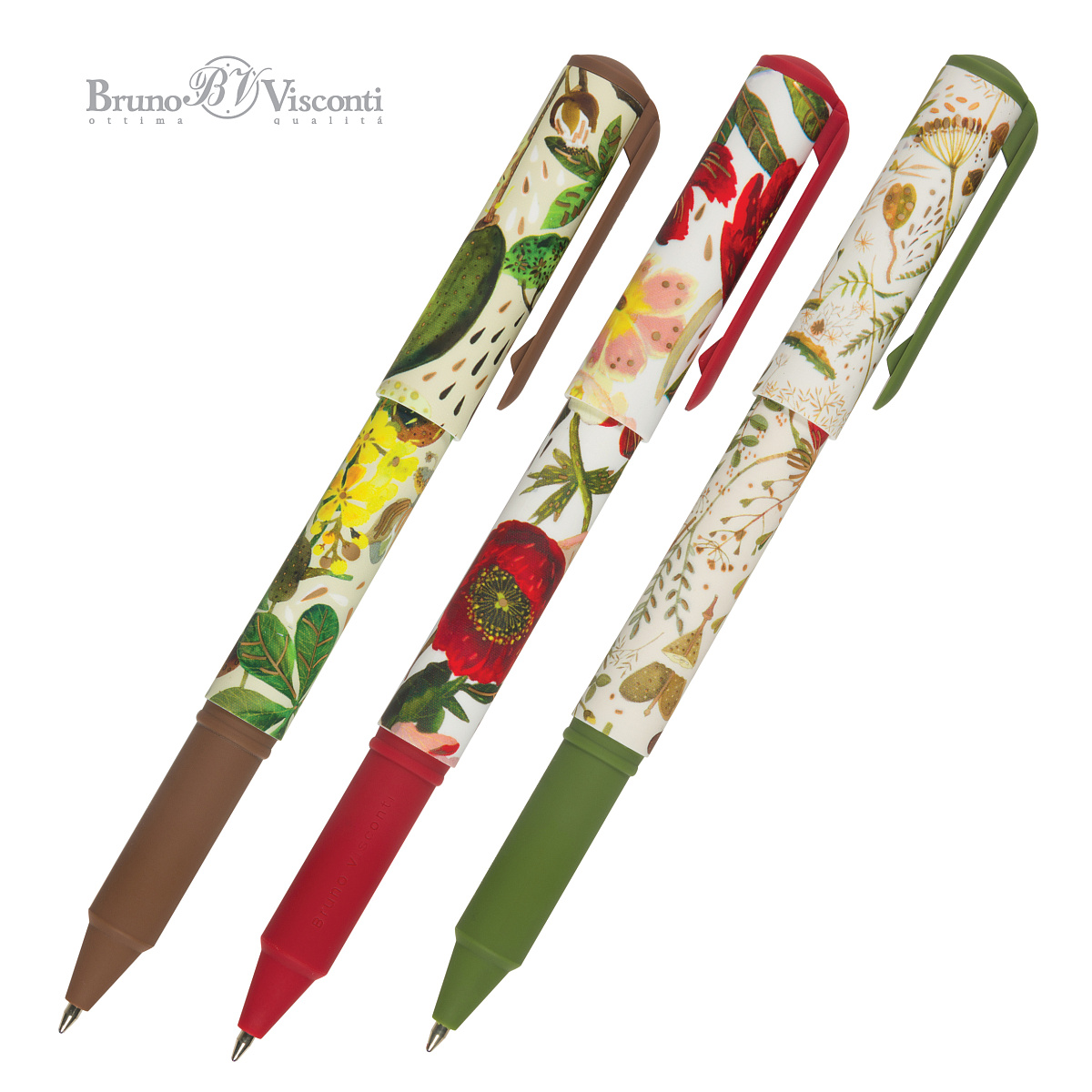 

Ручка подарочная шариковая синяя 0,7мм DreamWriteFlora.Bloom flowers футл BRUNO VISCONTI 20-0264/15