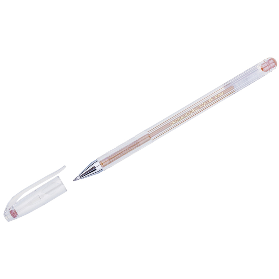 

Ручка гелевая оранжевая 0,7мм Hi-Jell Metallic металлик CROWN HJR-500GSM