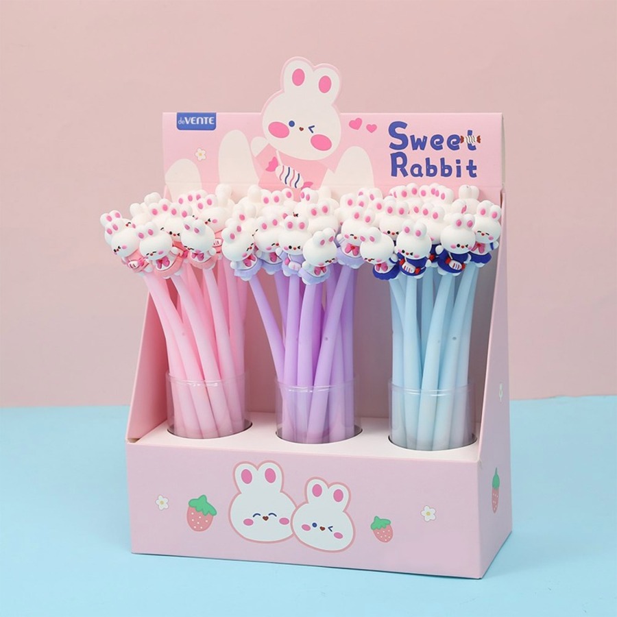 

Ручка сувенирная шариковая синяя 0,7мм Sweet Rabbit масл.осн. силиконовая ассорти deVENTE 5073452