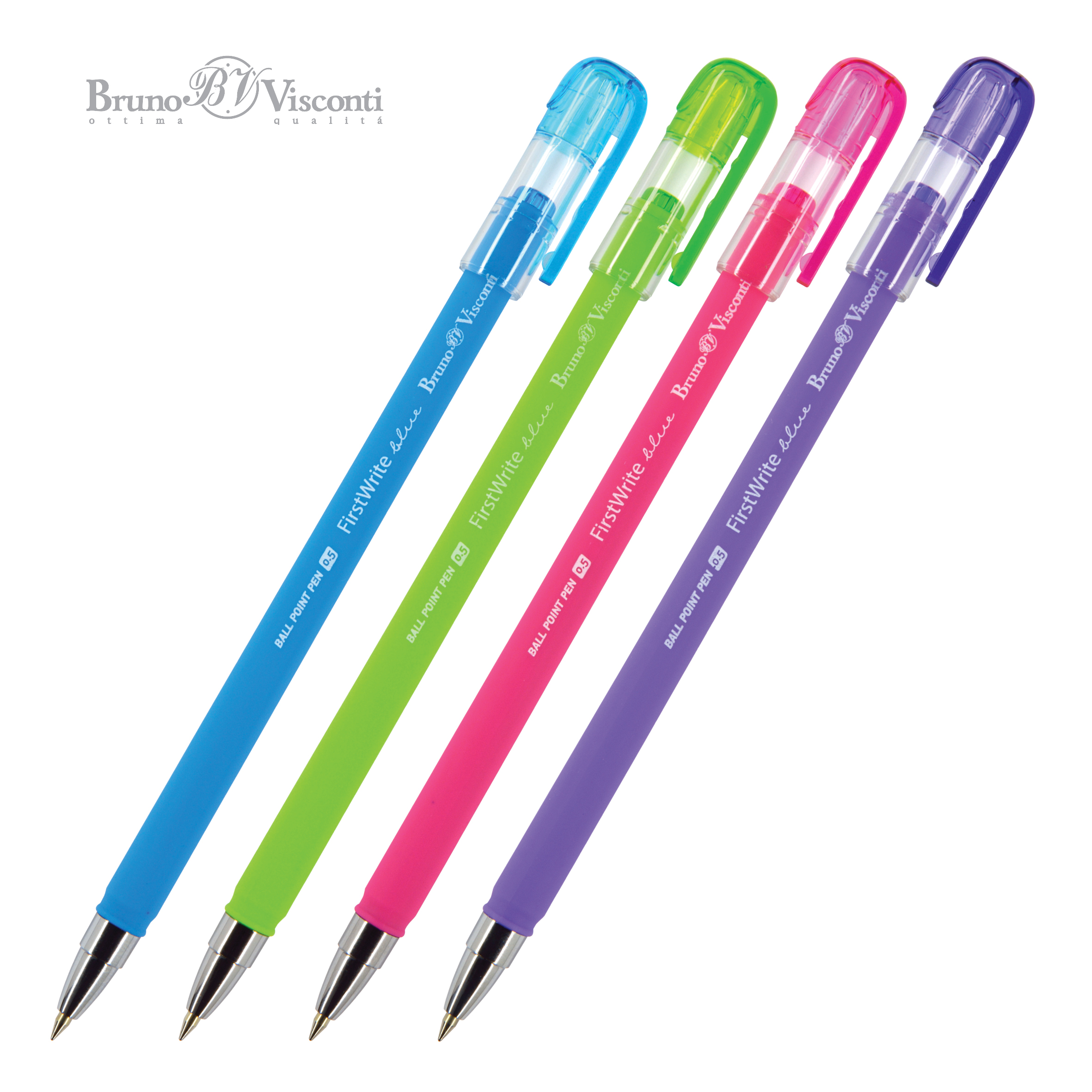 

Ручка шариковая синяя 0,5мм FirstWrite. Special BRUNO VISCONTI 20-0237