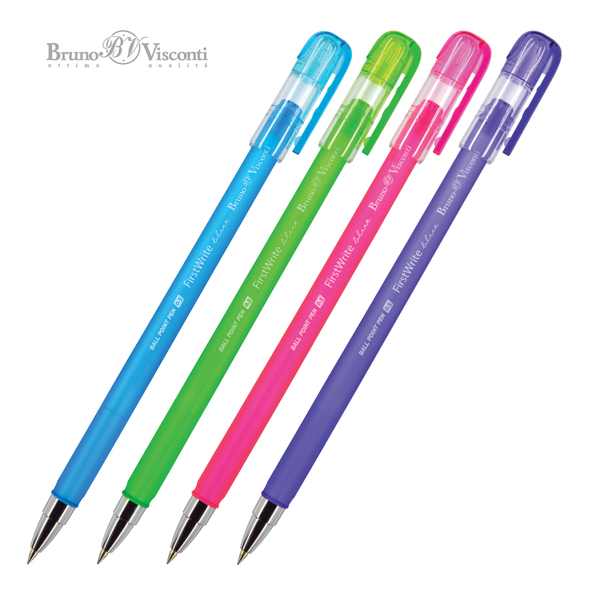 

Ручка шариковая синяя 0,5мм FirstWrite Creative BRUNO VISCONTI 20-0238