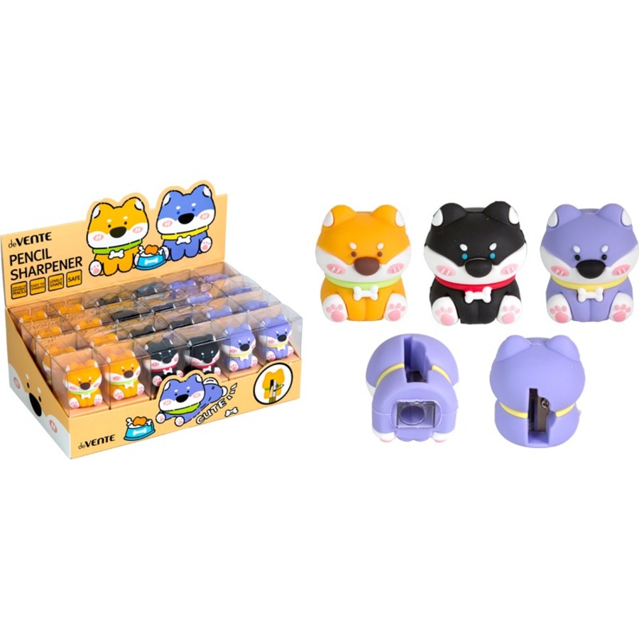 

Точилка 1отв. пластик Doggy soft-touch ассорти deVENTE 8031409