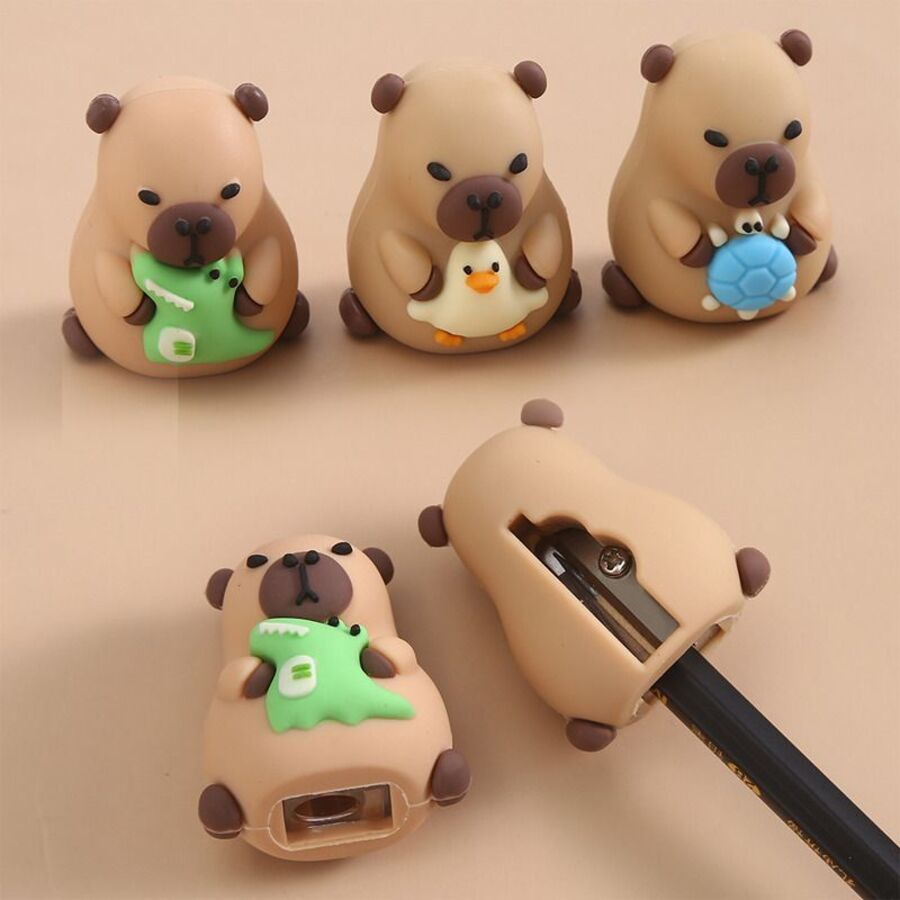 

Точилка 1отв. пластик Capybara velvet-touch ассорти deVENTE 8031414