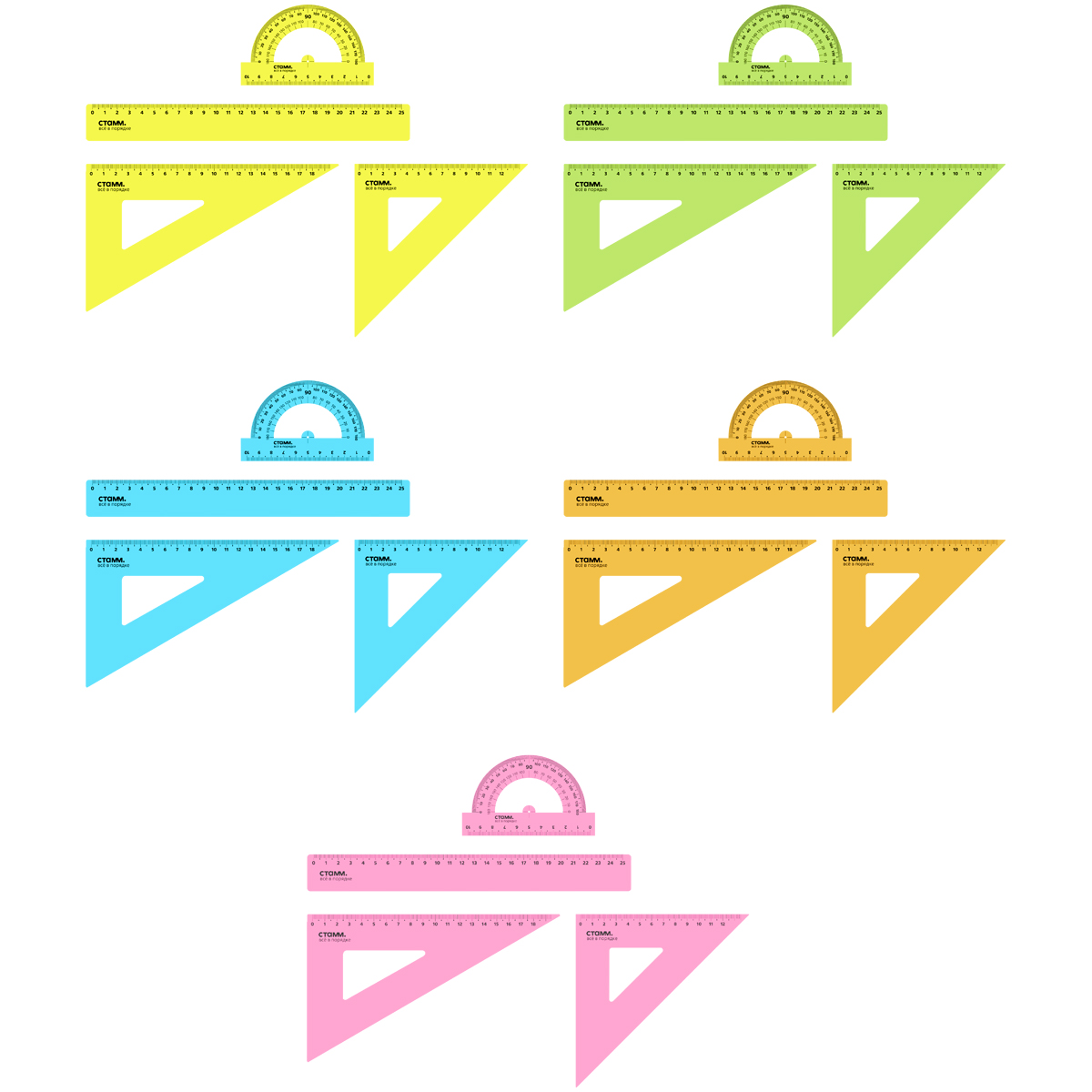 

Набор геом. 4пр. больш.цв. Neon cristal (лин.+2треуг.+трансп.) СТАММ НГ06