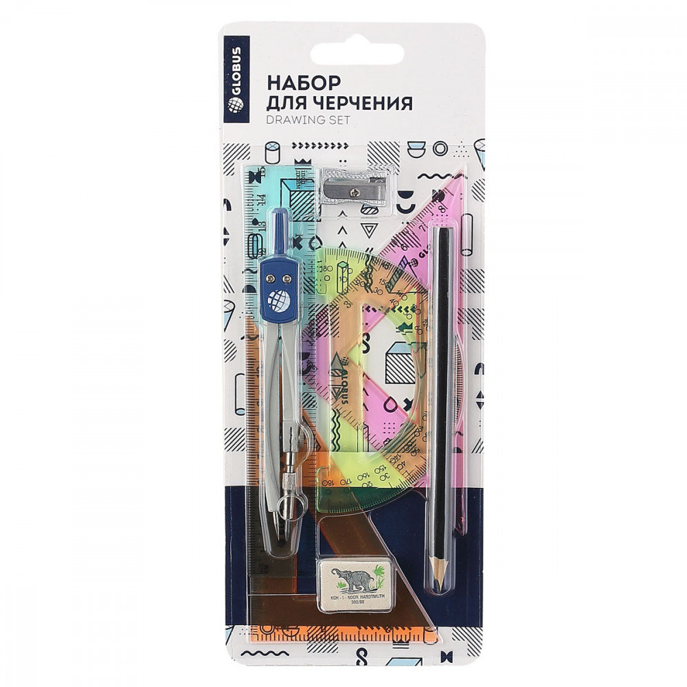 

Набор чертежный 8пр. синий Глобус НЧ8-40-01Б