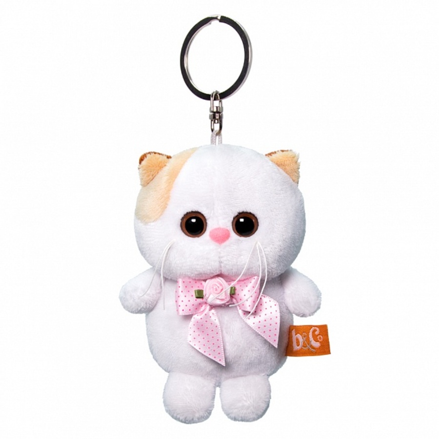 Брелок 12см BASIK Co Кошечка Ли-Ли с розовым бантиком 994₽