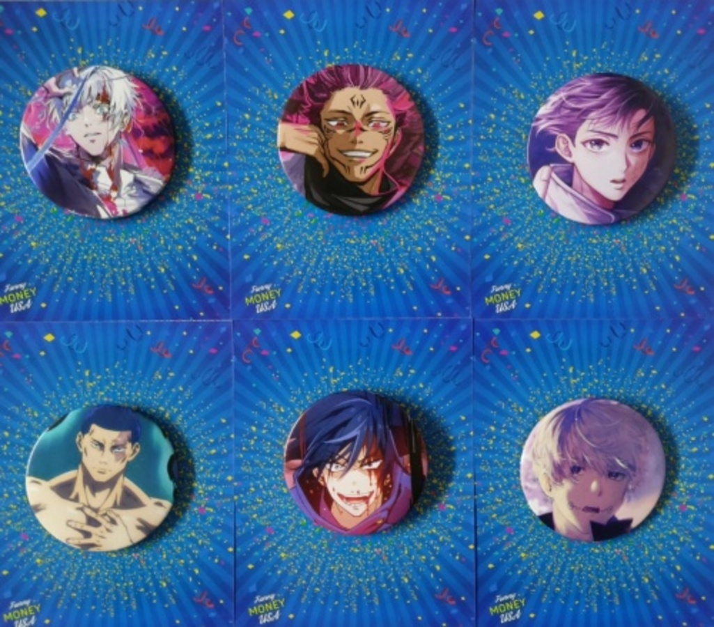 Набор значков 6шт Магическая битва 409₽