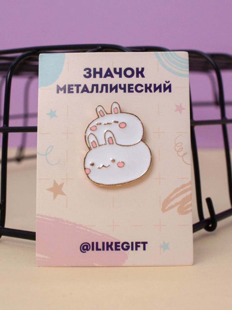 Значок Мини Bunny brothers 123₽