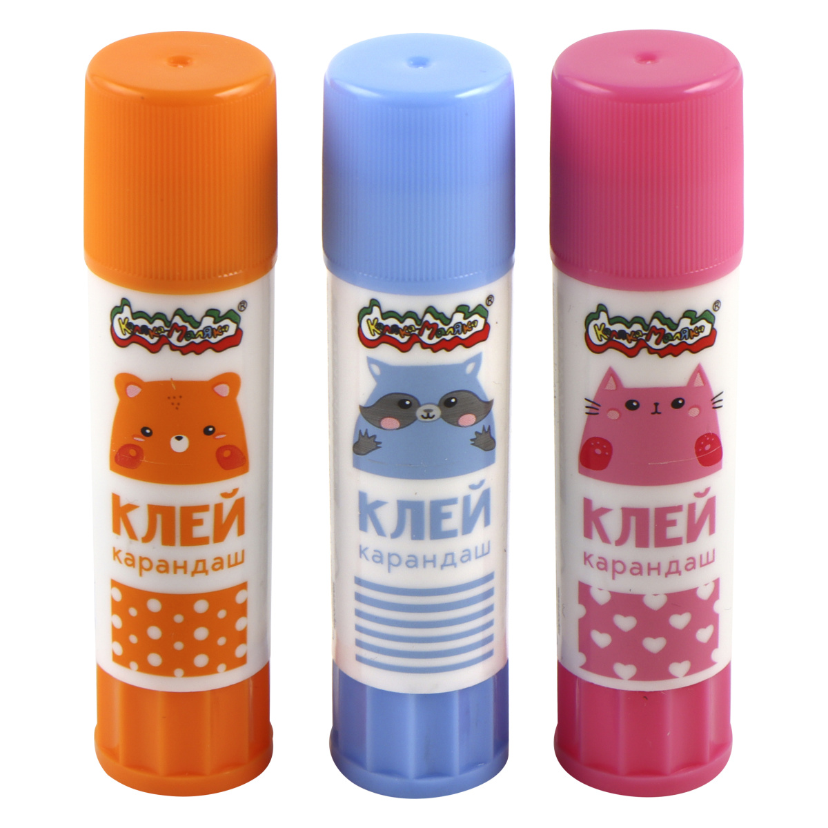 Клей карандаш 15г PVP Зверята ассорти КАЛЯКА-МАЛЯКА ККЗКМ15 67₽