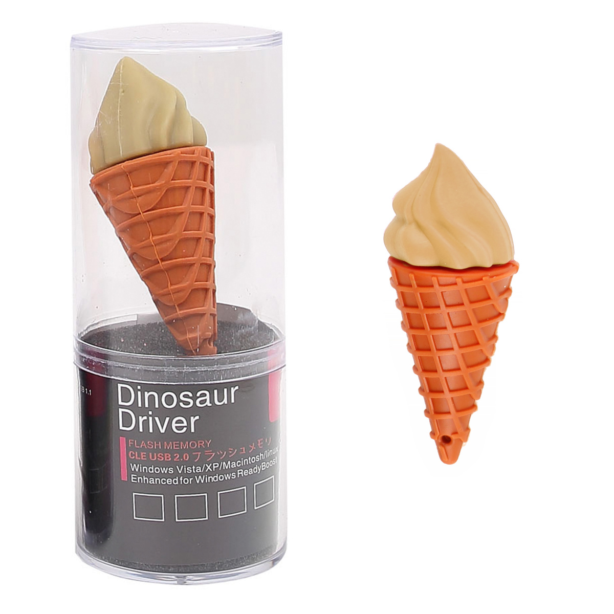 

USB - флешка 16Гб USB 2.0 Ice cream кремовый Кокос 211551/2