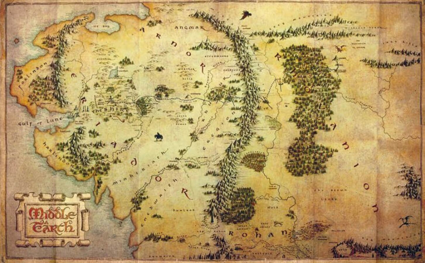 

Футляр для карточек 65х110мм ПВХ в форме книжки Хоббит Карта Средиземья Эксмо 1281255