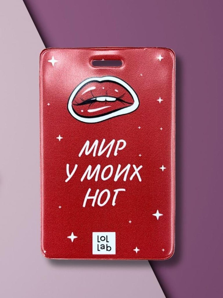 

Футляр для проездного, пропуска и карт 65х105мм ПВХ Мир у моих ног LOL LAB 16860