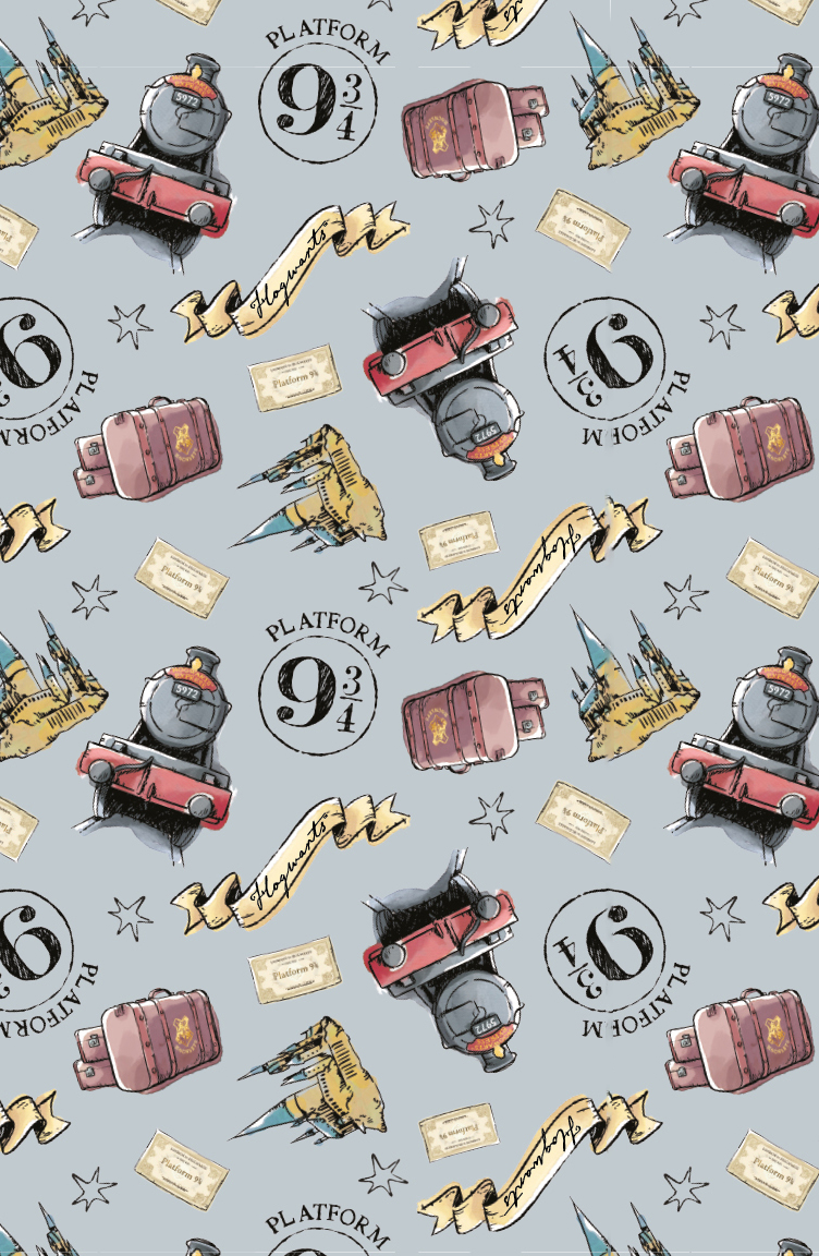 Обложка для паспорта А6 ПВХ Гарри Поттер паттерн Эксмо 1122810 225₽