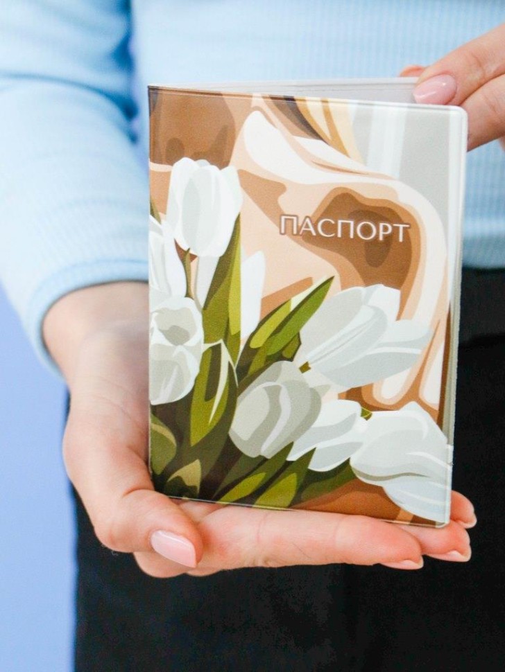 

Обложка для паспорта А6 ПВХ Spring tulips ILIKEGIFT 16110