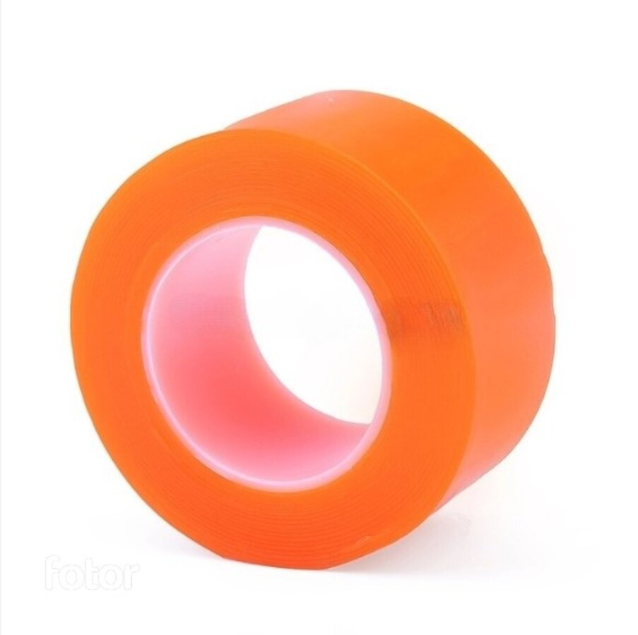 

Скотч двухсторонний 30мм х 3м Nano tape neon многораз. оранжевая 0,7мм deVENTE 4163407