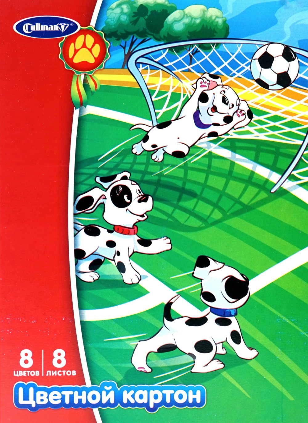 Картон цветной А4 8л 8цв Далматинцы CULLINAN FK-7408-Dal 77₽