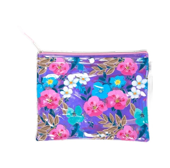 

Папка для тетрадей кожзам молния сверху А5 1отд. Flowers зеркальный эффект deVENTE 3072996 (жен)